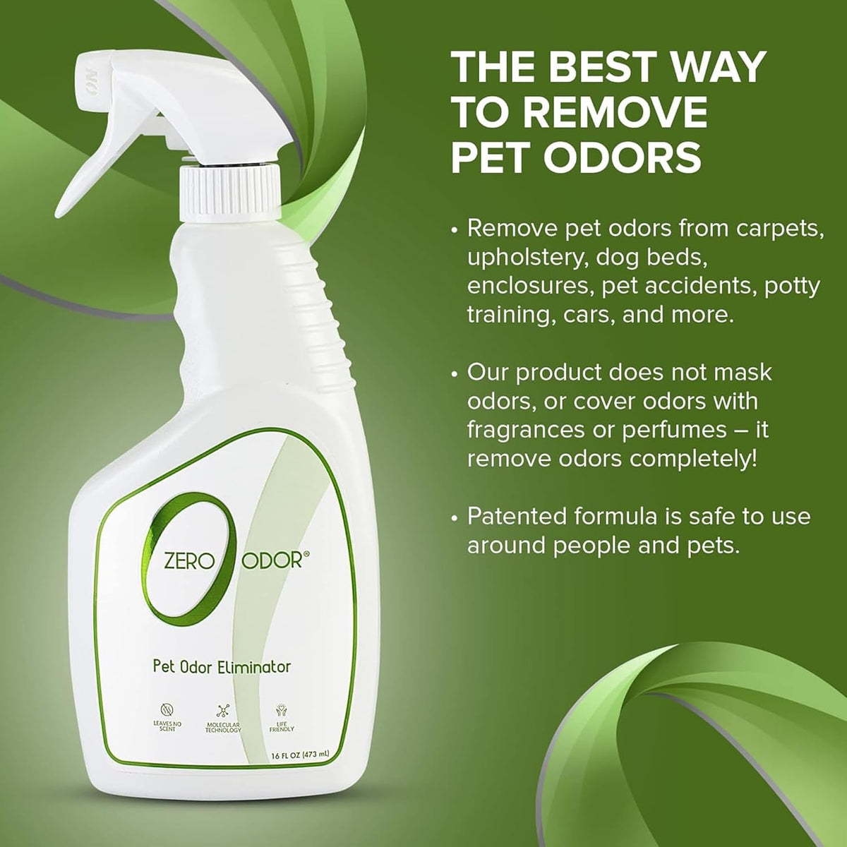 Zero Odor pet odor eliminator bottle lifestyle setting