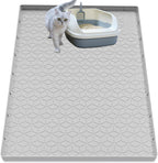 Cat Litter Mat for Litter Box, Silicone Large Cat Litter Trapping Mat - 34x22 in, Waterproof & Non-Slip, Durable & Easy Clean, Gray - Image 13