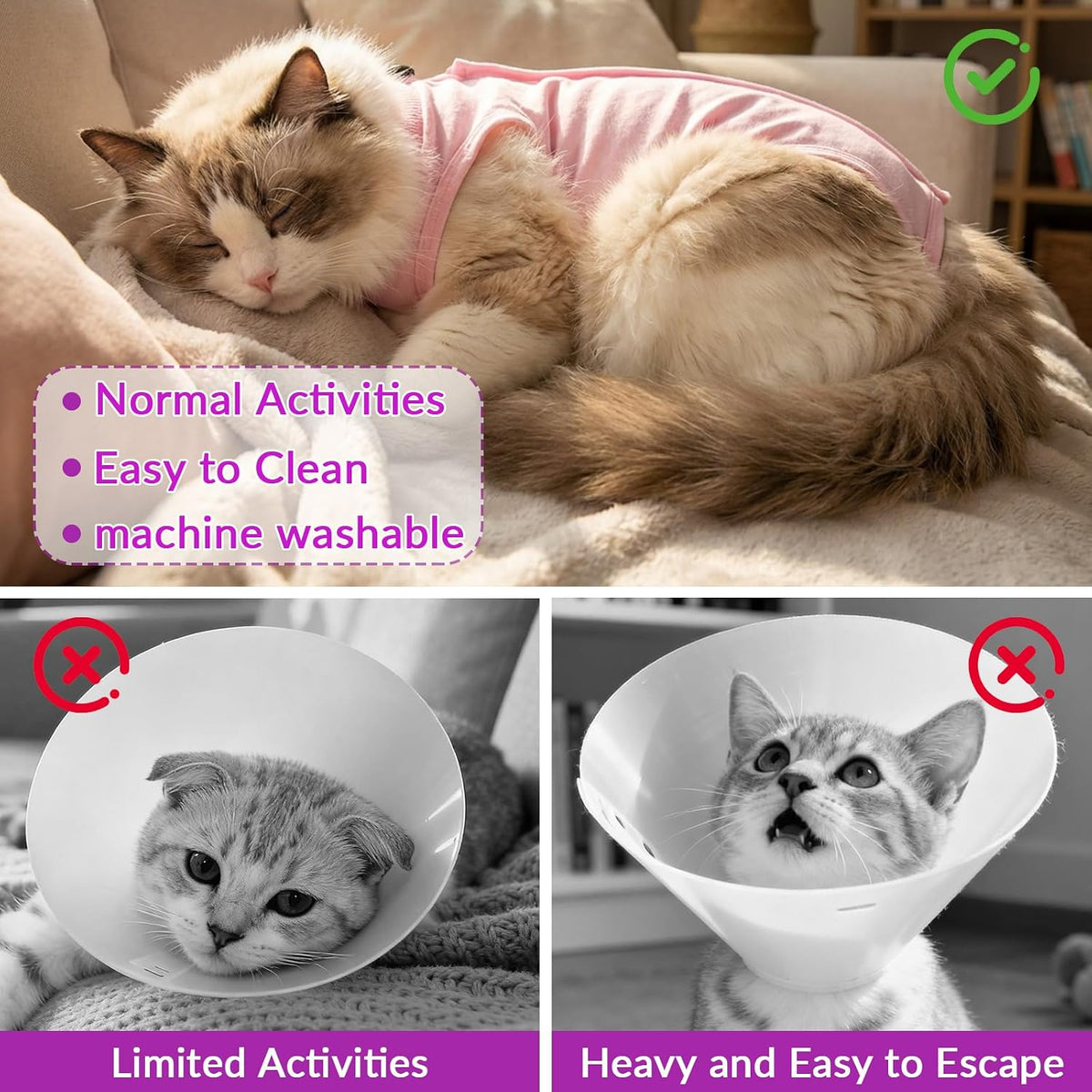Close up of breathable fabric on Emutol cat recovery onesie