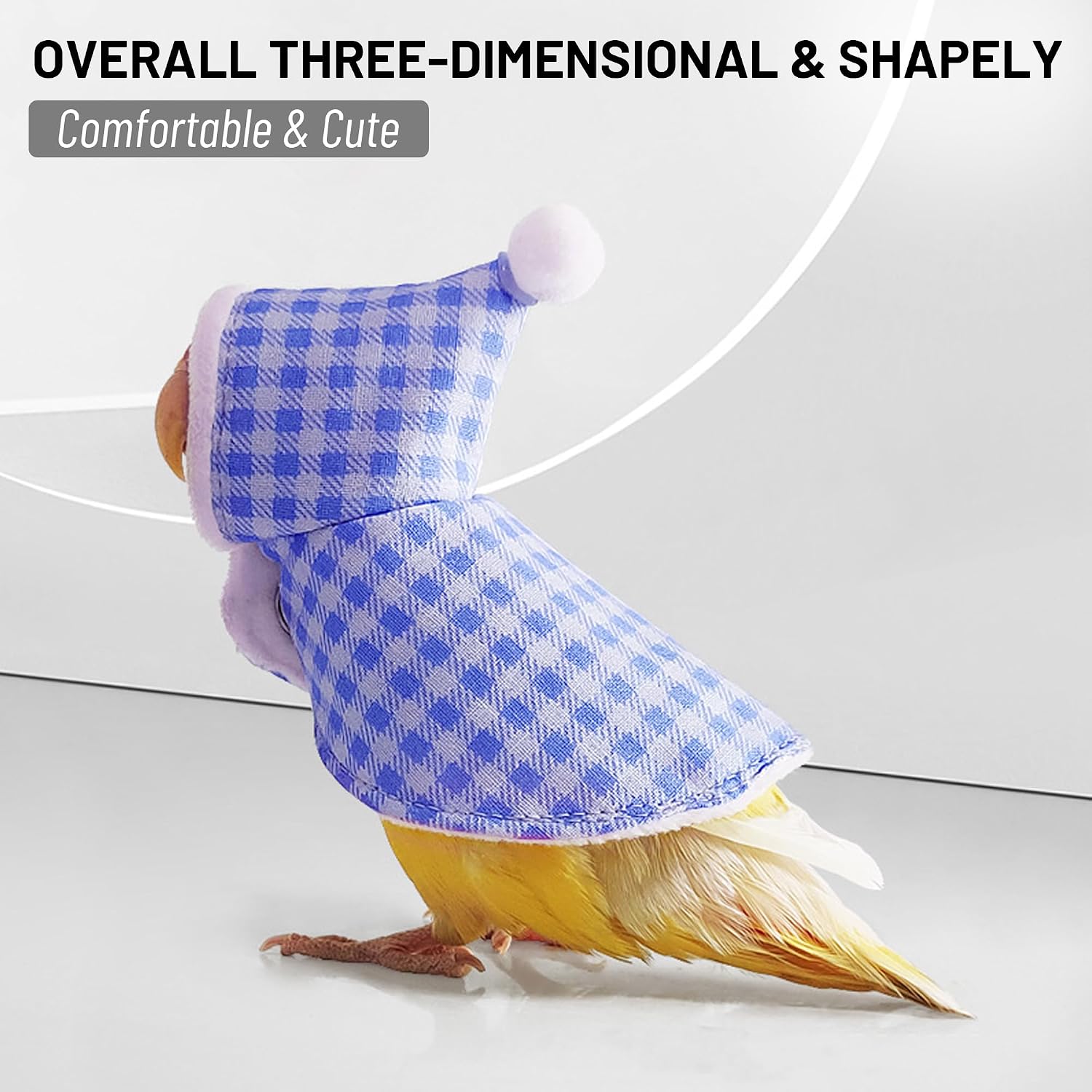 HASSLICKIT pet bird cosplay costume secure metal buckle close up
