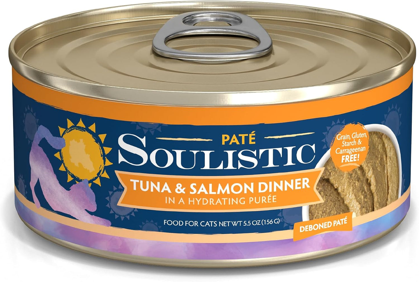 Soulistic Pat Wet Cat Food, Duck and Tuna Dinner in a Hydrating Pure, 2.8oz Can, Pack of 12 - Image 10