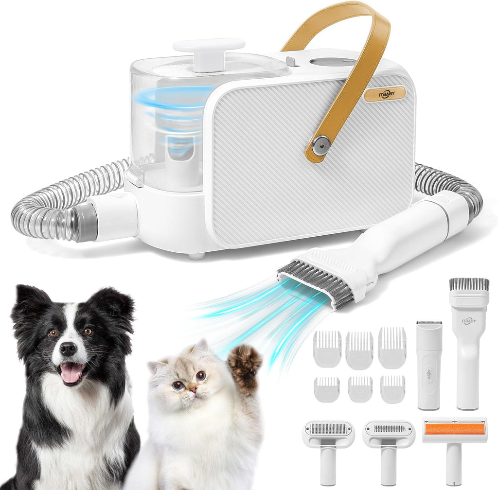 ITBABY Dog Grooming Vacuum kit front view authentic USA imported pet care appliance