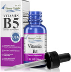HoneyCombs Vitamin B5 liquid drops bottle front view