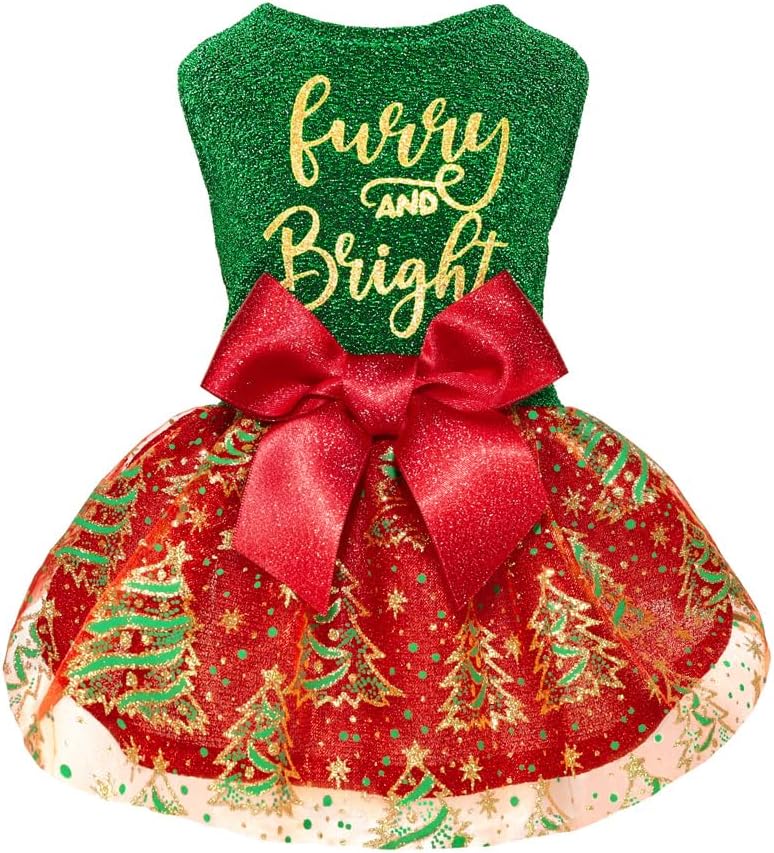 Fitwarm Happy 4th of July Dog Tulle Dress, Patriotic Dog Clothes for Small Dogs Girl, Red and White Star Pet Outfit, Red, Royal Blue, Small - Image 14