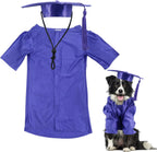 GraduatePro Dog Graduation Cap and Gown Costume Set - Adjustable Knit Fabric with Gold Tassel, 4 Sizes (S/M/L/XL) for Small Dogs & Cats to Medium Dogs, Washable Formal Pet Graduation Attire (Black) - Image 12