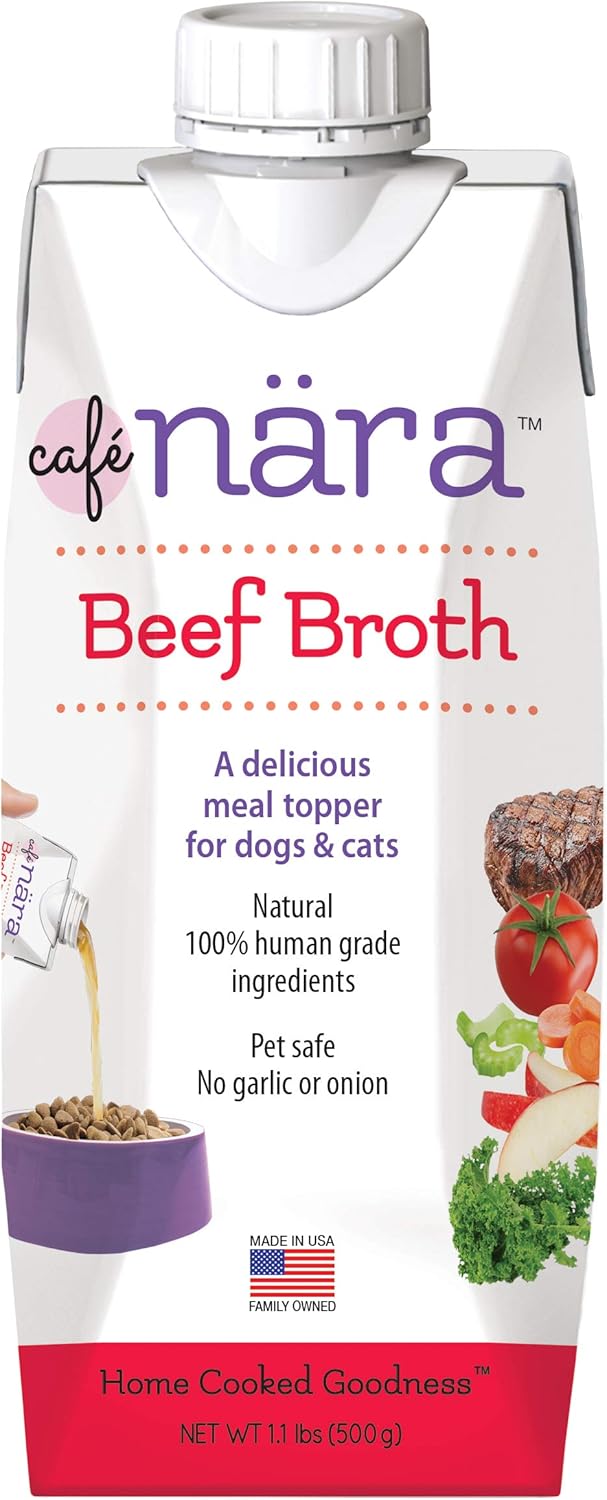 Nutrient rich chicken broth meal enhancer for canine and feline nutrition
