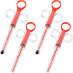 Nuanchu blue pet pill popper packaging contents with four syringes and eight tips