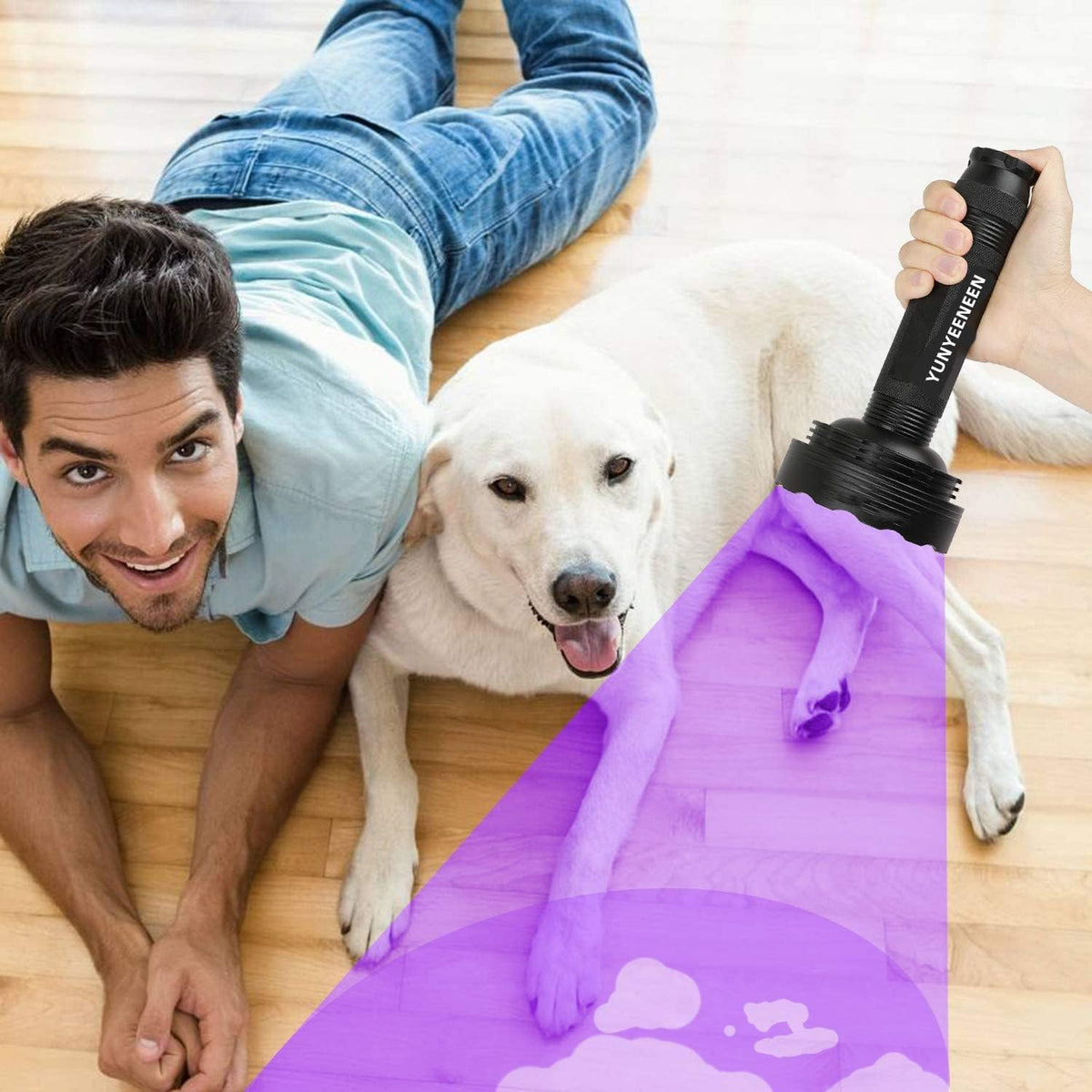 Professional grade scorpion hunting and bed bug detection handheld blacklight device.