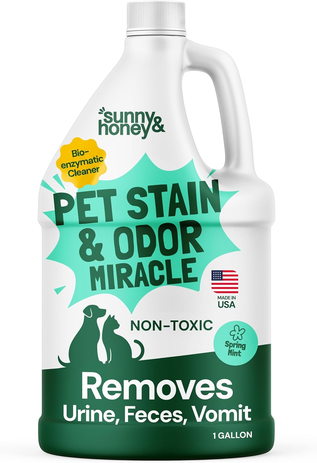 Sunny & Honey Oxy Pet Stain and Odor Eliminator - Oxygen Powered Carpet Cleaner Spray and Upholstery Cleaner - Pet Stain Remover for Rugs, Couches and Mattresses - Unscented (32 fl oz) - Image 11