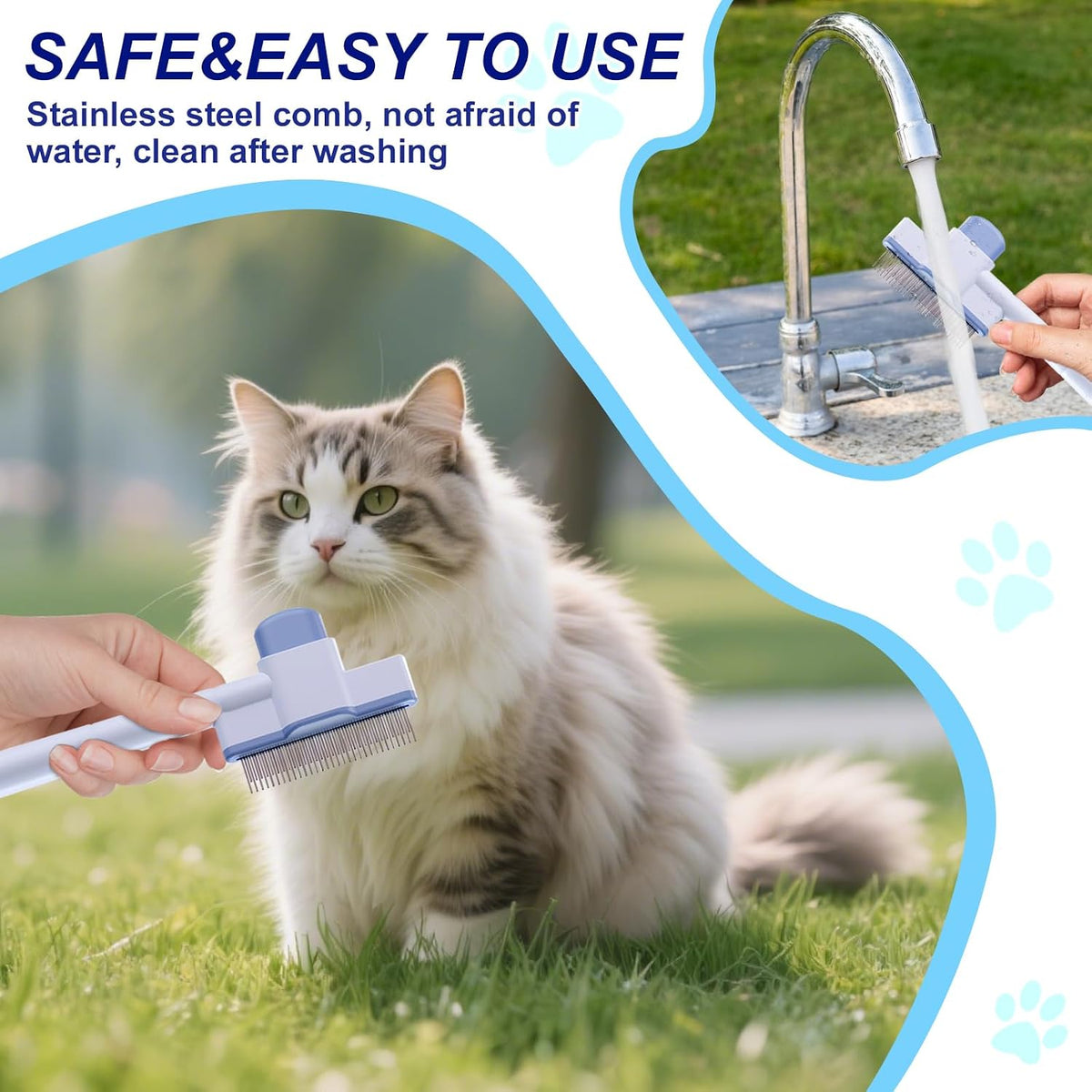 Ergonomic non slip handle design of the xoermioy self cleaning brush