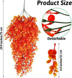 Close up of Hamiledyi artificial terrarium leaves and silk texture.
