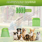 Wzxlj.Y dog poop scoop with leak proof bag attachment mechanism close up