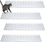 Nuanchu 12 Pieces Cat Deterrent Mat Cat Repellent Mat with Spikes Keep Dogs Off Counter Anti Pet for Outdoor Indoor Plants Garden Sofa Window(16 x 13 Inches,Clear) - Image 9