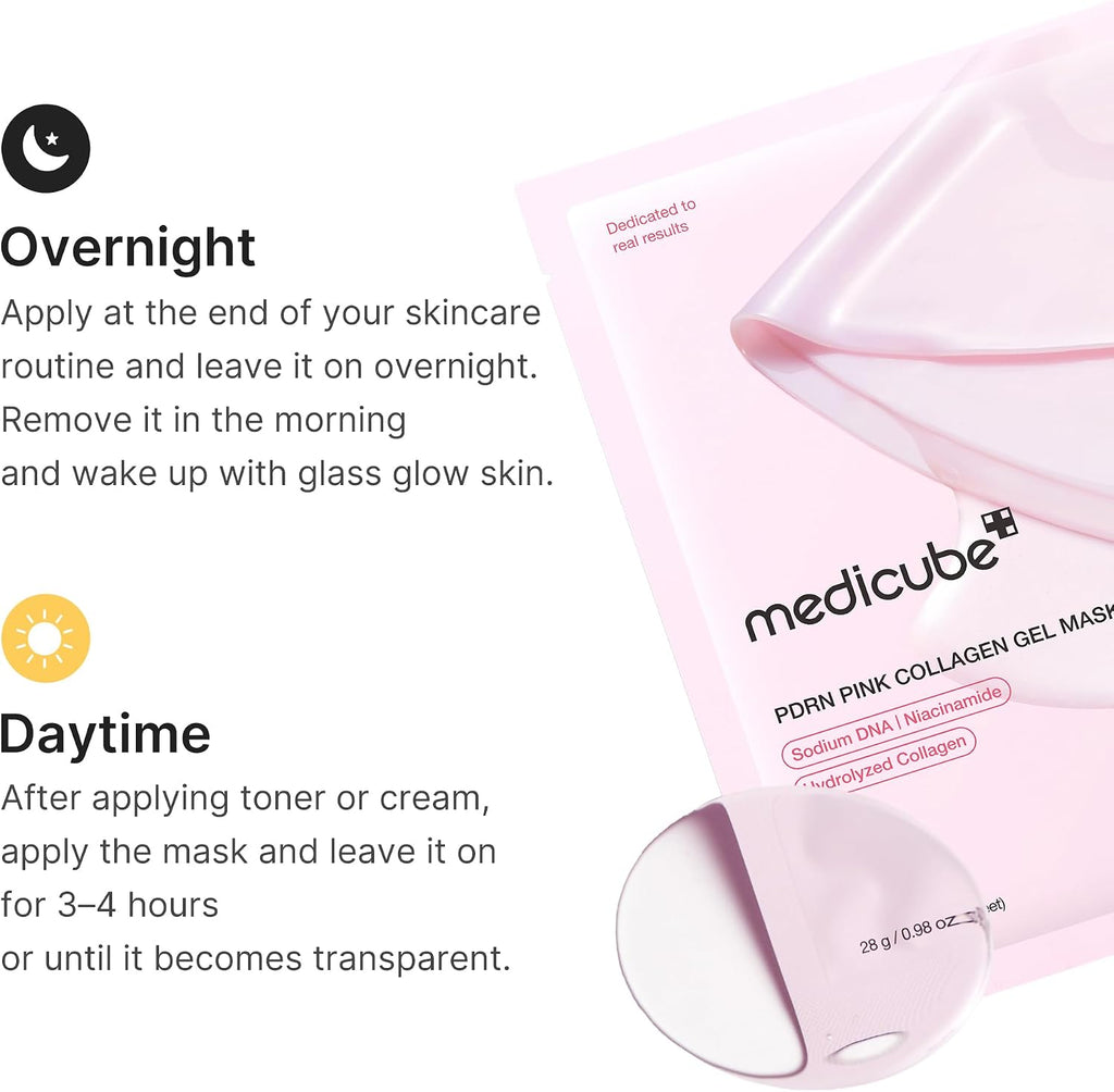 Medicube PDRN Pink Collagen Gel Mask ingredient highlights