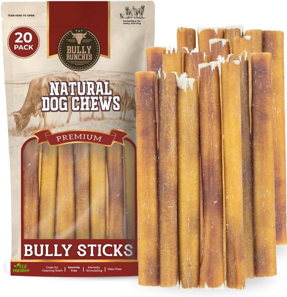Bully Bunches Premium (6" Standard - 5 Pack) Odor-Free Bully Sticks for Small to Medium Dogs & Puppies - Consistently Sized, Long Lasting Chews for Oral Care - All Natural, 100% Beef Dog Treats - Image 13