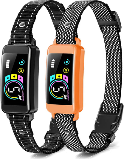 Bark Collar, 2 Pack Smart Dog Bark Collar for Large Medium Small Dogs, Anti Barking Device for Dogs Training Collar with Beep Vibration Harmless Shock, 5 Adjustable Sensitivity (Black) - Image 10