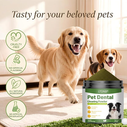 LTDNB USA imported dog dental supplement jar on white background