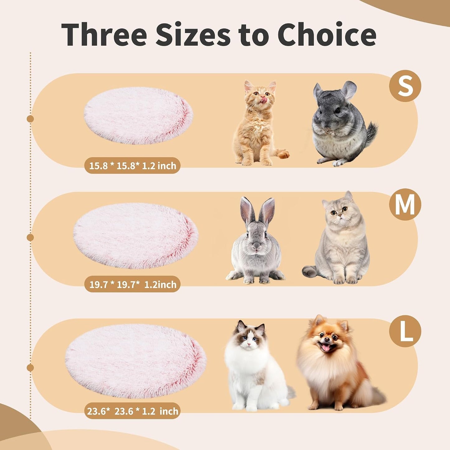 Warfort guinea pig and rabbit plush bedding mat in white color.