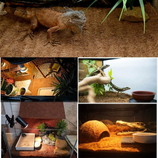Hamiledyi tortoise carpet mat four piece set eco friendly lizard tank liner