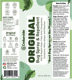 Family safe Cedarcide bug spray for indoor and outdoor use