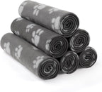LINENLUX Cute Dog Blanket for Small Medium Dogs 6-Pack Soft Stretchy Fleece Blankets for Pet Cat Puppy Warm Wrinkle-Resistant Throw for Couch Bed Outdoor Mix 31x24 inch (Pack of 6) - Image 10