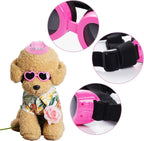 Choyaxo dog visor showing adjustable strap and breathable fabric detail