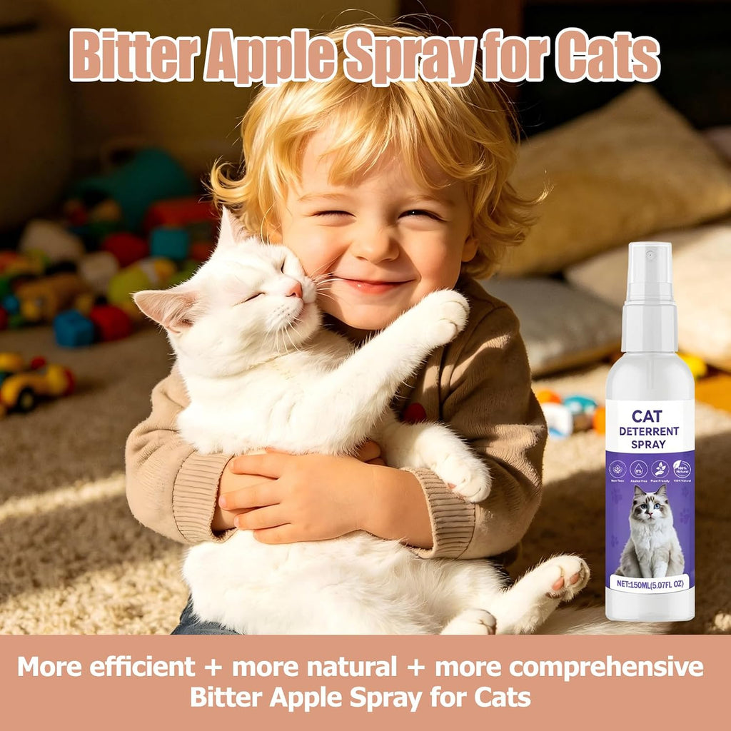 Natural ingredient cat scratching deterrent spray