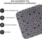 Eswin reusable puppy training mat showing quilted fabric texture