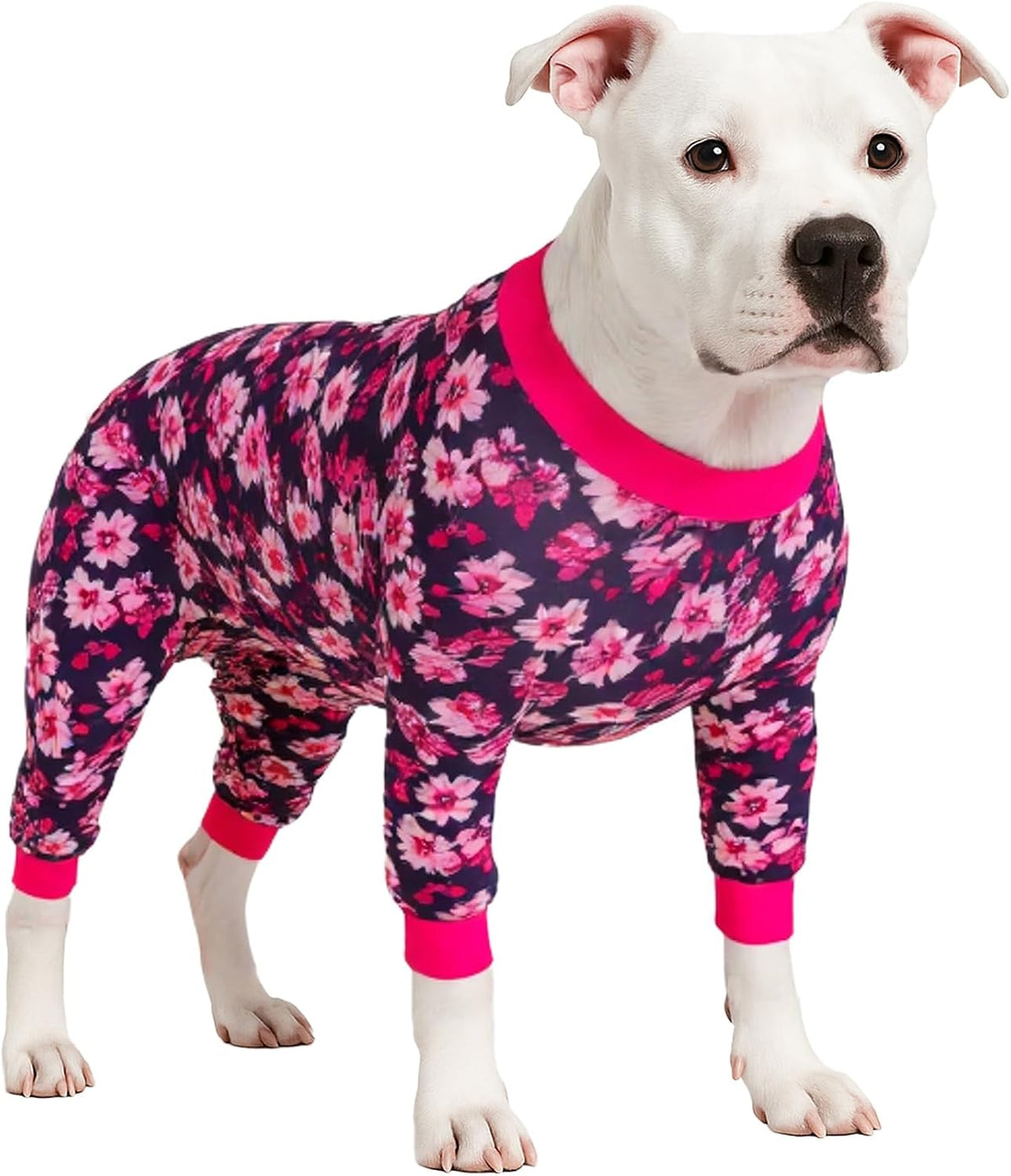 LovinPet Large Breed Dog Clothes Pajamas, Wound Care/Post Surgery Full Coverage Shirt, Dinosaur Land Blue Print, Lightweight Stretchy Knit Pullover Dog Onesie, Pet Pajamas for Dogs, Pet PJ's, 3XL - Image 9