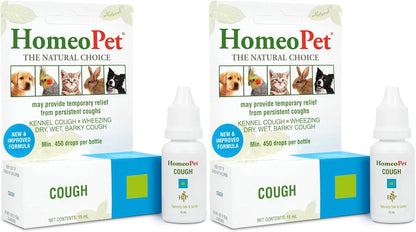 HomeoPet cough supplement for cats and dogs angled product shot