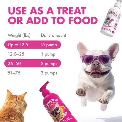 Authentic imported pet wellness supplement on a clean display surface.