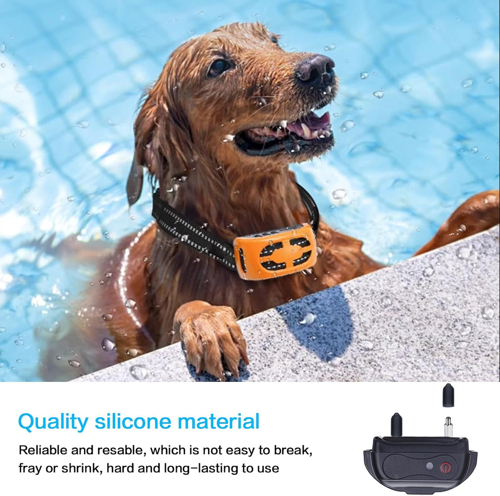 Black rubber sleeve training collar replacement parts for short haired dogs.