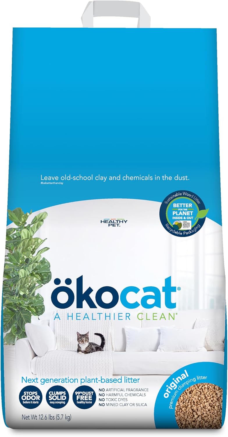 kocat Less Mess Low Tracking Wood Clumping Cat Litter Mini- Pellets, Unscented, 21.5 pounds - Natural Ingredients, Stops Odor, Clumps Solid, 99% Dust Free, Great for Long-Hair Breeds - Image 14