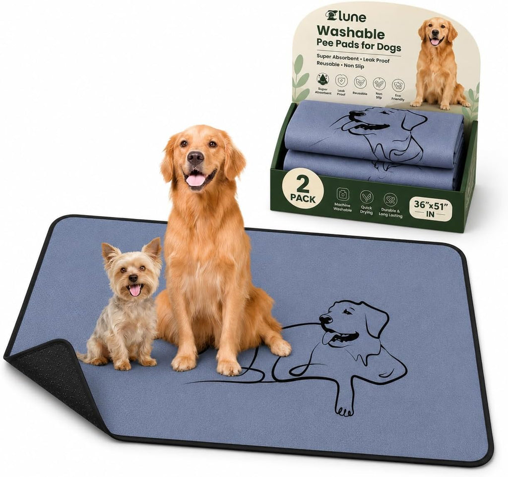 4 Pack Washable Pee Pads for Dogs 18"x24", Reusable Training Puppypads Absorbency Non-Slip & Leak-Proof for Pet Whelping Box Playpen Crate Sofa Bed Floors (Gray) - Image 14