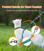 Halypet comfortable choke free cat walking harness with abdomen attachment