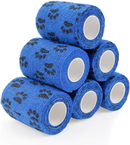 AUPCON Vet Wrap Cohesive Bandages Bulk Self Adhesive Bandage Wrap Self Adherent Wrap Non-Woven for Dogs Pet Animals & Ankle Sprains & Swelling 2 Inch x 5 Yards (2 Inch Claw) - Image 9