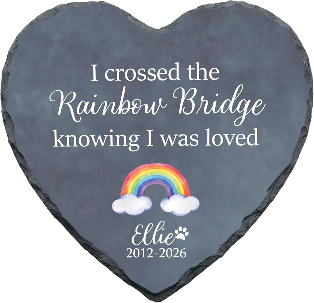 Personalized dog and cat sympathy gift with heart design