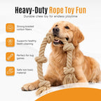 Ali Oli heavy duty 5 knot cotton dog rope toy for aggressive chewers