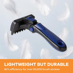 Refuresh blue medium size pet brush detachable head design for easy cleaning