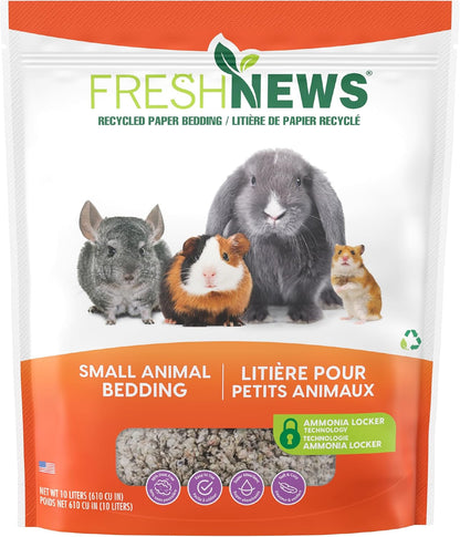 Fresh News Recycled Paper Bedding, Small Animal Bedding, 40 Liters, Packaging May Vary - Image 10