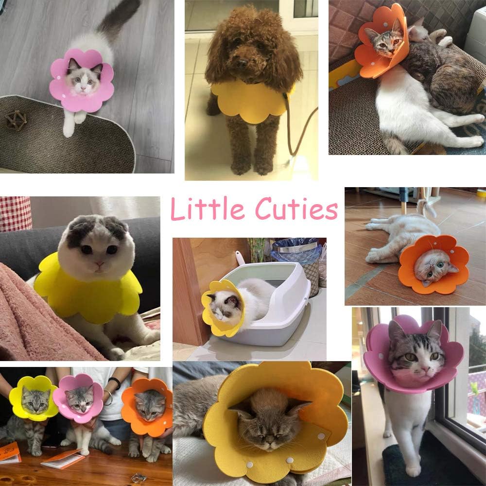 Trimmable soft felt pet protective collar for customized fit