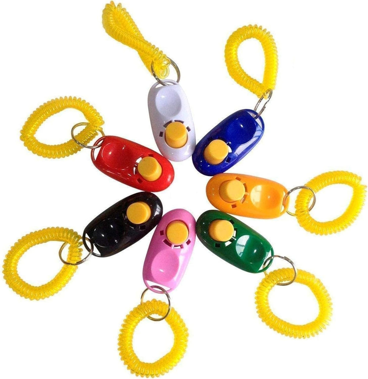 Elastic bracelet accessory on the SunGrow pet behavior device being worn.