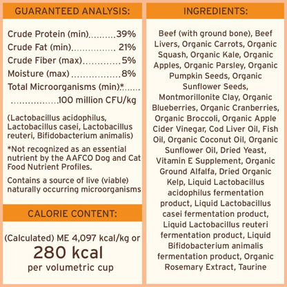 Scoopable raw dog food topper by Primal Pet Foods showing serving texture details