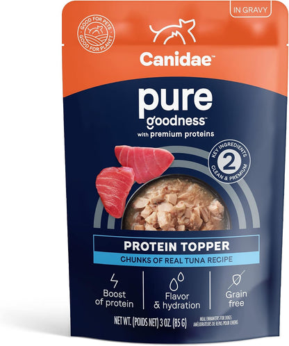 Canidae Pure Goodness Protein Topper Wet Dog Food - Easy Protein Addition & Daily Nutrition Boost - Grain-Free Limited Ingredient Formula - 3 oz - Wild-Caught Salmon in Gravy - Case of 12 - Image 9