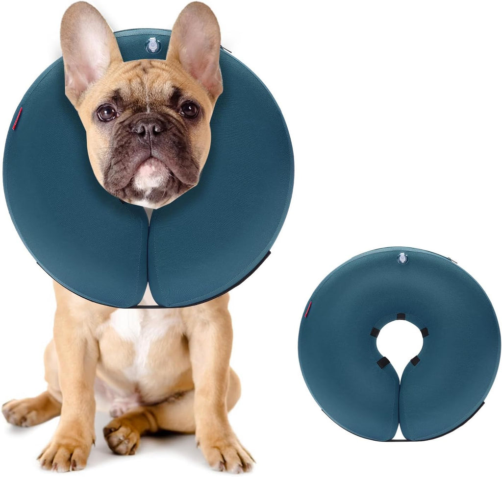 MIDOG Inflatable Dog Cone, Soft Donut Recovery Collar Alternative After Surgery to Help Prevent Licking, Comfy E Collar with Neck Pillow Design, Grey, XL - Image 10