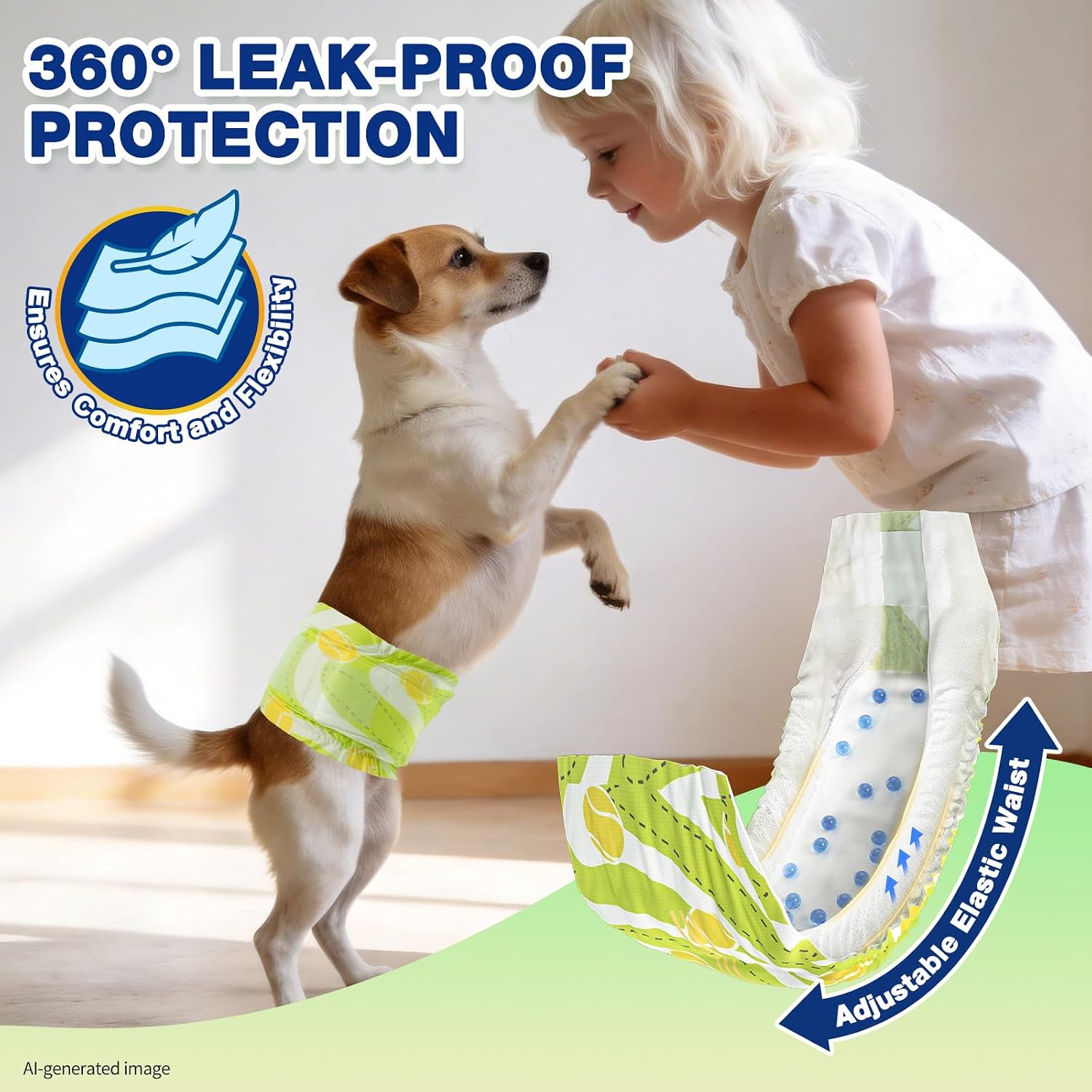 Dono pet belly band leak proof core layers breakdown