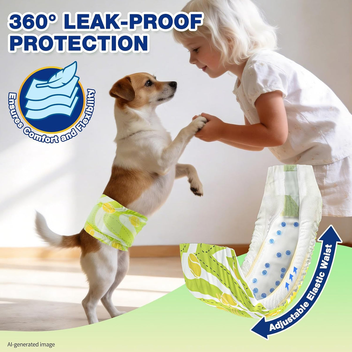 Dono pet belly band leak proof core layers breakdown