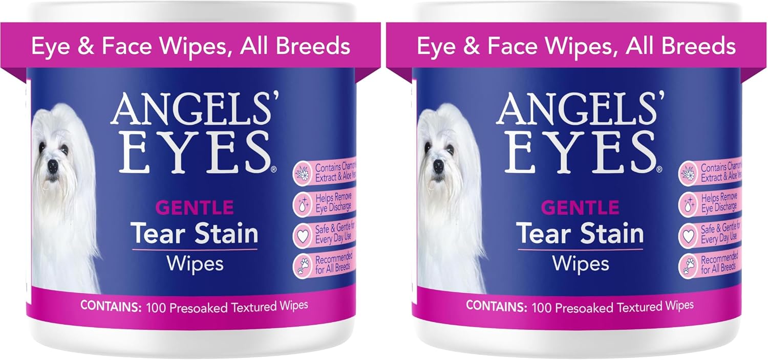 Angels Eyes gentle daily pet eye cleaning pads open container