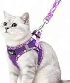 PUPTECK Cat Harness and Leash Set for Small Medium Cats, No Pull Step-in Soft Mesh Puppy Cat Vest Harnesses Reflective at Night, Green, S - Image 15