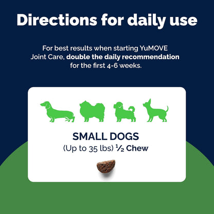 YuMOVE Small Dog Hip & Joint Supplement Soft Chews, ActivEase Green Lipped Mussel, Glucosamine for Dogs, Hyaluronic Acid & Omega 3 - Hickory Seafood Flavor - 60 Chews (Small/Medium Dogs) - Image 9